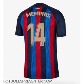 Barcelona Memphis Depay #14 Hemma Matchtröja 2022-23 Kortärmad